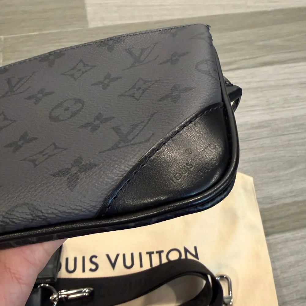Louis Vuitton Trio Messenger Monogram Black Eclipse Bag LV M69443